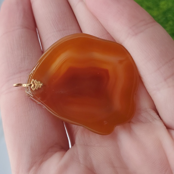 Carnelian Slab Pendant P308 - Picture 2 of 3